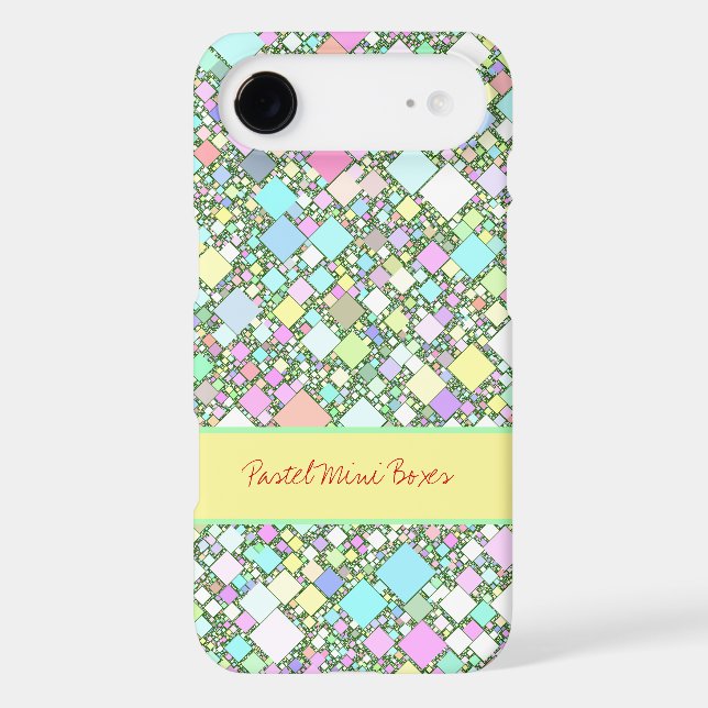Pastel Geometric Abstract Background Personalised (Back)