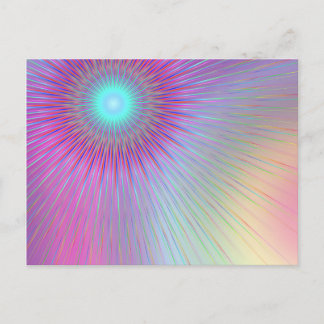 Pastel geometric abstract. postcard
