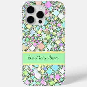 Pastel Geometric Background Personalised iPhone 15 Pro Max Case