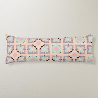 Pastel Geometric Tile Pattern | Pink Mint Purple  Body Cushion