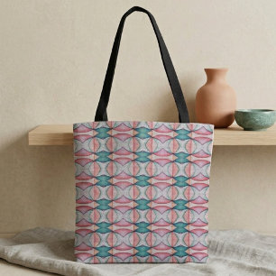 Pastel Geometry Tote Bag
