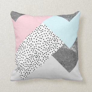 Pastel Geomtric Marble Dotted Design Cushion