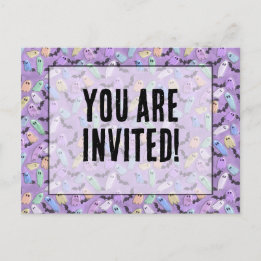 Pastel Ghosties Party Invite