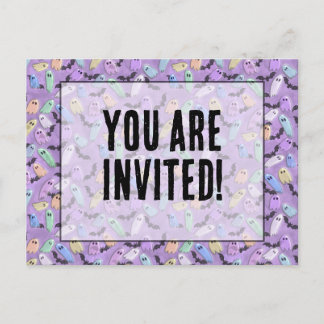 Pastel Ghosties Party Invite