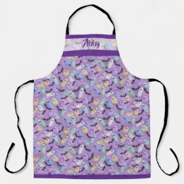 Pastel Ghosts Apron Kitchen Essential 