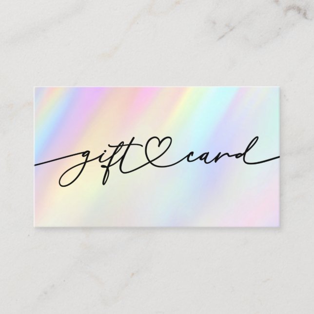 pastel gift certificate (Front)