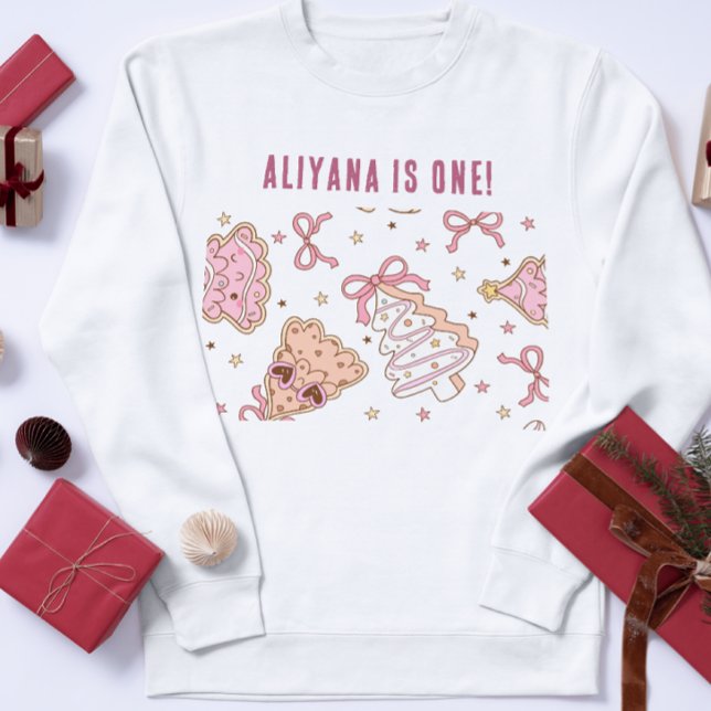 Pastel Gingerbread Winter ONEderland 1st Birthday Baby T-Shirt (Creator Uploaded)