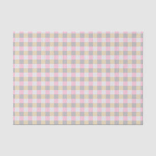 Pastel Gingham Plaid Tissue Paper