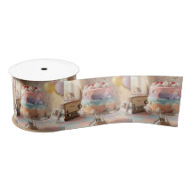 Pastel Glass Birthday Cake with Cherries  