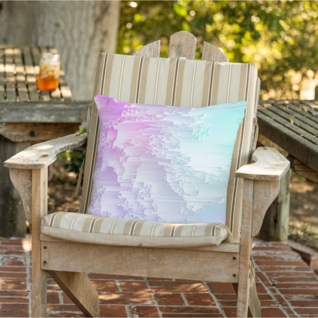 Pastel Glitch Cushion (Chair)