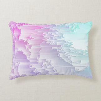 Pastel Glitch Decorative Cushion