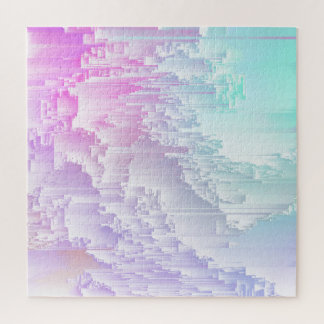 Pastel Glitch Jigsaw Puzzle
