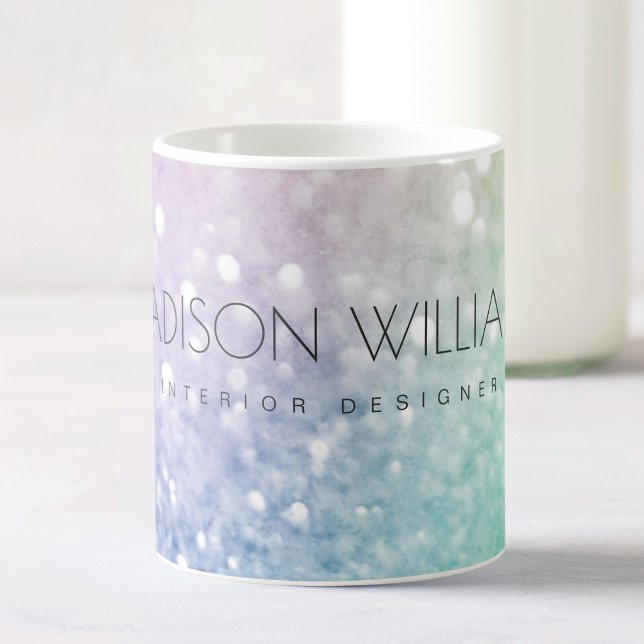 Pastel Glitter Bokeh BackgroundGlam Elegant Glitte Coffee Mug (Creator Uploaded)