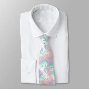 Pastel Glitter Ombre Rainbow Colour Pattern Tie
