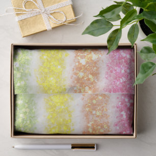 Pastel Glitter Rainbow Tissue Paper