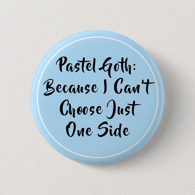 Pastel Goth 6 Cm Round Badge (Front)