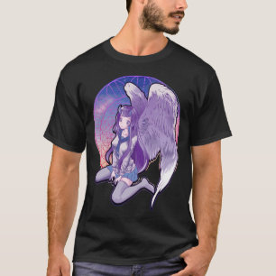 Pastel Goth Angel Horned Devil Anime Kawaii Girl T-Shirt