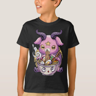 Pastel Goth Baphomet Ramen Noodles Japan Food Sata T-Shirt
