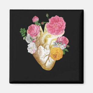 Pastel Goth Cardiologist Human Heart Anatomical Magnet