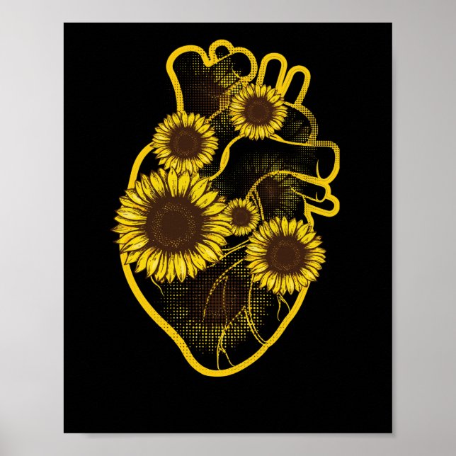 Pastel Goth Cardiologist Human Heart Anatomical Poster (Front)