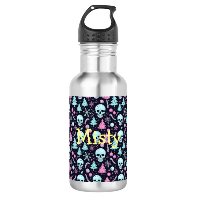 Pastel Goth Christmas 710 Ml Water Bottle (Front)