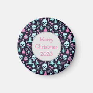 Pastel Goth Christmas Magnet