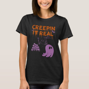 Pastel Goth Creepinu2019 It Real Creepy Horror Wit T-Shirt