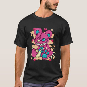 Pastel Goth Creepy Animal Teddy Bear 1 T-Shirt