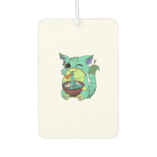Pastel Goth Creepy Anime Ramen Cat Halloween T-Shi Car Air Freshener