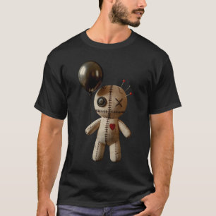 Pastel Goth Creepy Goth Voodoo With Black Balloon  T-Shirt