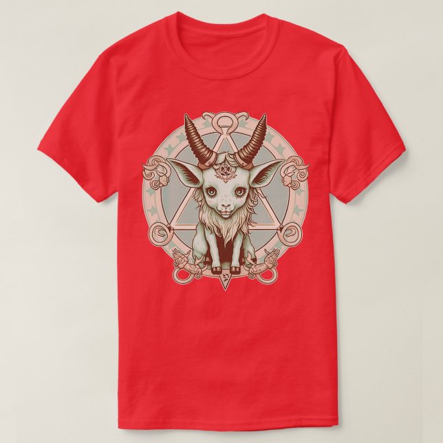 Pastel goth cute baphomet 10 T-Shirt (Design Front)