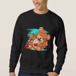 Pastel Goth Evil Animal Creepy Teddy Bear Sweatshirt
