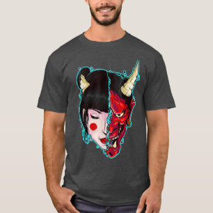 Pastel Goth Geisha Hannya Mask Shapeshifter  T-Shirt