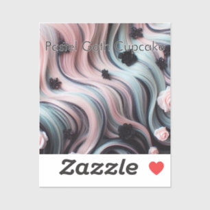 Pastel Goth Hair Cupcake Sticker