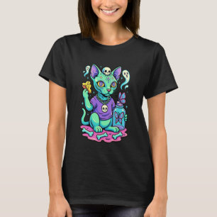 Pastel Goth Hairless Cat T-Shirt