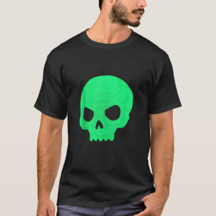 Pastel Goth Halloween Spooky Skull Design Cool Gre T-Shirt