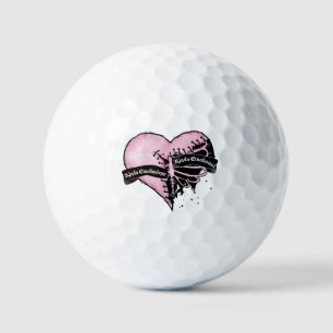 Pastel Goth Heart   Emotional and Emotionless Golf Balls