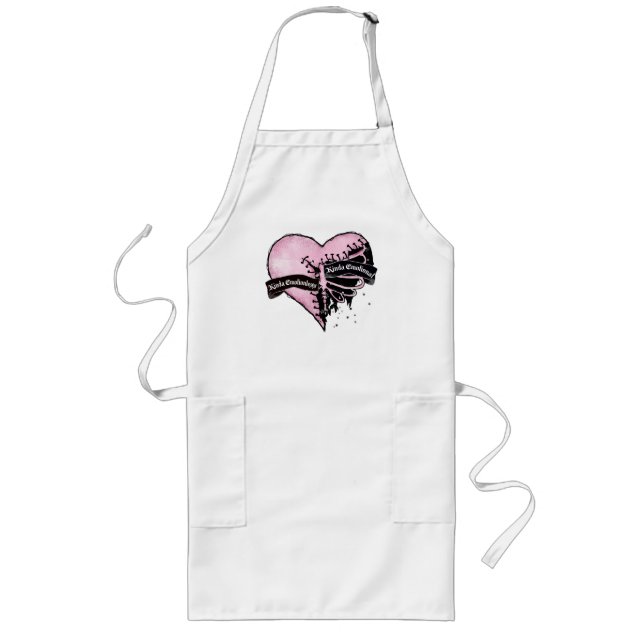 Pastel Goth Heart | Emotional and Emotionless Long Apron (Front)