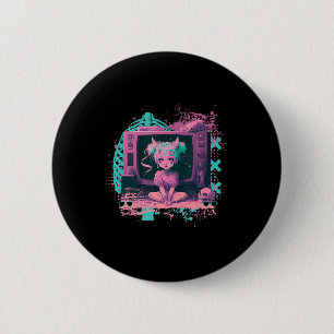 Pastel Goth Kawaii Creepy Cute Menhera Sad Anime D 6 Cm Round Badge