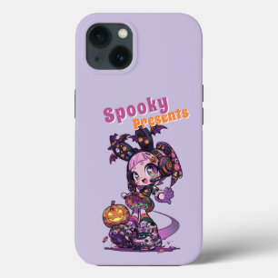 Pastel Goth Kawaii Spooky Anime Girl Halloween iPhone 13 Case