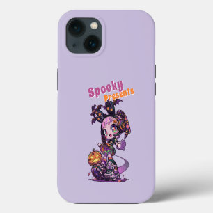 Pastel Goth Kawaii Spooky Anime Girl Halloween iPhone 13 Case