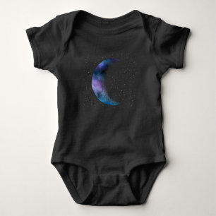 Pastel Goth Moon Colourful Art Baby Bodysuit