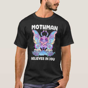 Pastel Goth Mothman Believes You Me Gothic Cryptid T-Shirt