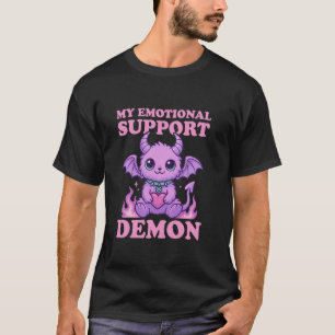 Pastel Goth My Emotional Support Demon Nu Goth Emo T-Shirt
