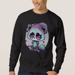 Pastel Goth Raccoon Creepy Cute Menhera Gothic Sweatshirt