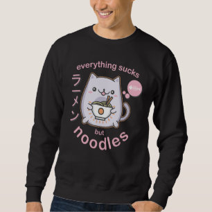 Pastel Goth Ramen Noodle Cat  -  Gift Sweatshirt