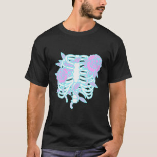 Pastel Goth Ribcage Kawaii Goth Skeleton Alt Emo T-Shirt