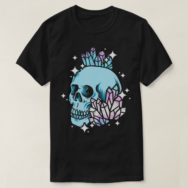 Pastel Goth Skull Esthetic Gothic Emo Soft Goth  T-Shirt (Design Front)