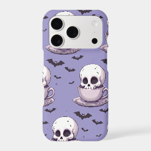 Pastel Goth Skull in Teacup