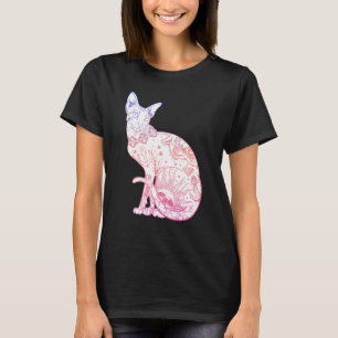 Pastel Goth Sphynx Cat Kitten Wicca Witch Tattoo K T-Shirt